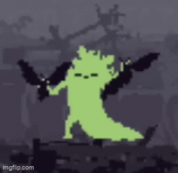 The Saint ascending two batflies.